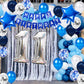 11Th Birthday Party Decoration For Boys, Happy Birthday Banner Blue Number 11 Birthday Balloons 11Th Birthday Latex Confetti Bal