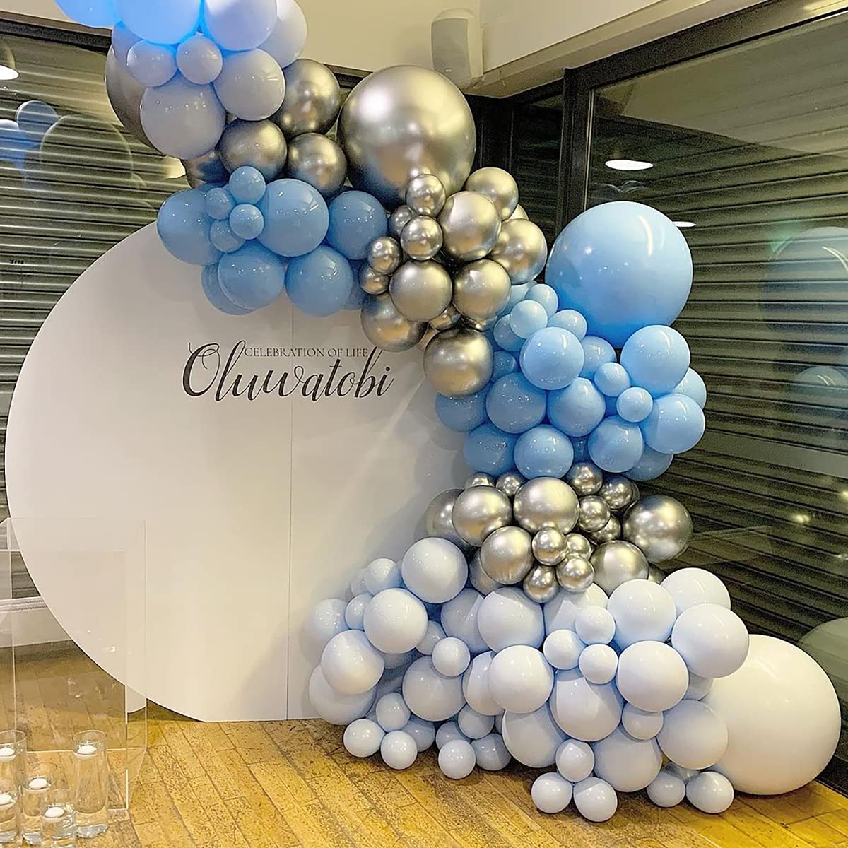 Metallic Silver Balloons 5 Inch 100 Pack, Jogams Silver Chrome Balloons For Birthday Party Wedding Baby Shower Festival Annivers