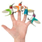 Accoutrements Archie Mcphee Finger Hummingbirds Finger Puppets (Set Of 4)