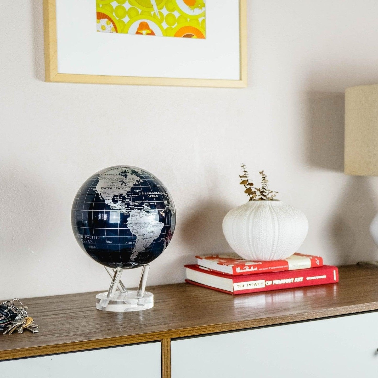 Mova Globe Metallic Black And Silver 4.5'