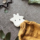 Giraffe Baby Comforter - Mustard Yellow Muslin with Organic Natural Rubber Teether | Safari Animal Soothing Toy | Soft, Easy-Gri