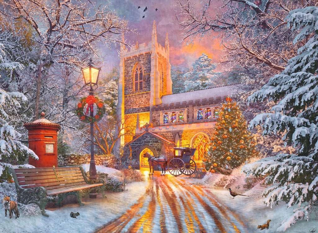 Ravensburger Magical Christmas - 500 Piece Jigsaw Puzzle | Festive & Illuminated Winter Scene | enhanced Quality