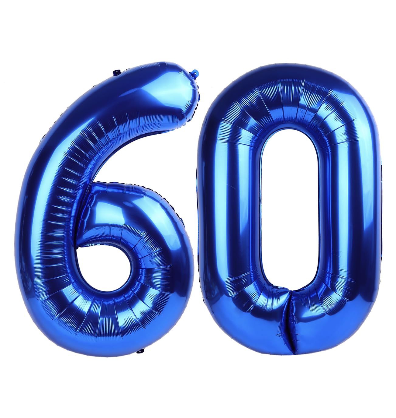 Navy Blue Number 60 Balloon 40 Inch, 60 Number Balloon, 60Th Navy Blue Birthday Decorations, 60 Year Old Women Men Blue Party Su
