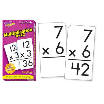 Trend Enterprises: Multiplication 0-12 Skill Drill Flash Cards, Exciting Way For Everyone To Learn, Facts Through 12, Self-Check