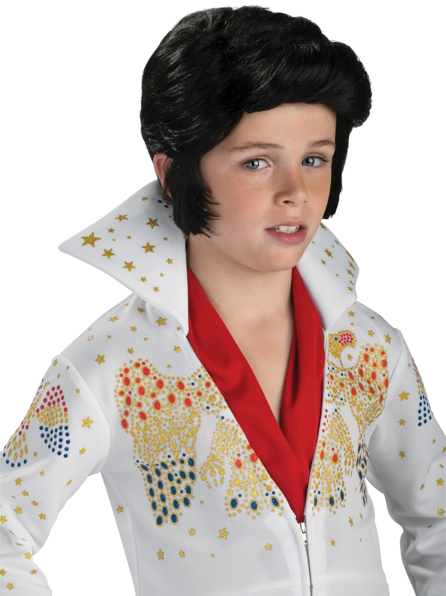 Rubies Boys Elvis Presley Childs Costume Wig  Black-New
