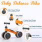 Bekilole Baby Balance Bike For 1 Year Old Girl Gifts, 10-24 Month Toddler Balance Bike, 4 Silent Wheels Pre-School First Ride On Toys, 1St Birthday Gifts