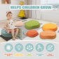 Fanboxk Stepping Stones for Kids, Non-Slip Plastic Toys, 6Pcs Vintage Color, Balance Coordination for Ages 3-8