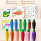 JUPITEARTH Toddler Crayons, 12 Colors, Non-Toxic Beeswax, Includes 30-Page Coloring Book & 120 PDF Pages, Model JELB005