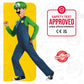 Nintendo Super Mario Brothers Luigi Classic Boys Costume, Large/10-12