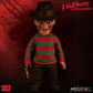 Mezco Mezco Designer Series A Nightmare on Elm Street Talking Freddy Krueger Figure - 25890, Red, Std Size, Plastic