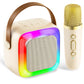 Anliuanliu Kids Karaoke Machine For Adults, Mini Portable Karaoke Bluetooth Speaker With 1 Wireless Microphone, Birthday Gifts T