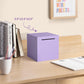 Piggy Bank For Adults Must Break To Open, Unbreakable Adults Piggy Bank Made Of Stainless Steel, Metal Saving Bank (Purple, 5.9-