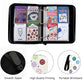 Thisness Yoto Card Holder - 120 Cards Capacity, Medium to Large, PU Material, Smile Color, Model US-DLL, Zipper Card Case Organizer