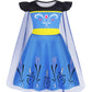 Wonderbabe Princess Dresses Girls Snow Party Cosplay Fancy Dress Costumes Birthday Party Halloween Costume Cosplay Dress Size 3-