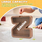 Summidate Wooden Letter Piggy Bank for Kids Girls Boys,Unbreakable Coin Banks for Baby,Personalized Cute Initial Money Banks, Bi