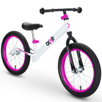 Bixe Balance Bike - 16' (40.6 Cm) Big Kids' Training Bikes - Kids Balance Bike Designed For Children Ages 4 To 9 - No Pedal Push Bicycle For Boys Or Girls - Pink