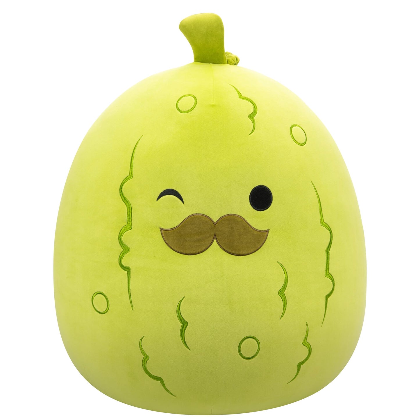 Squishmallows Original 24-Inch Jumbo Charles Pickle Plush with Mustache - Official Jazwares Soft Toy