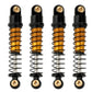 Rzxylrc 4Pcs 40Mm Shocks Damping Shock Absorber Damper For 1/24 Axial Scx24 Axi90081 Rc Crawler Car Upgrade Parts (Gold)