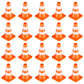50PCS Mini Traffic Cones, Mini Construction Cones, Mini Orange Cones, Small Traffic Cones, Kids Educational Cognitive Road Sign 