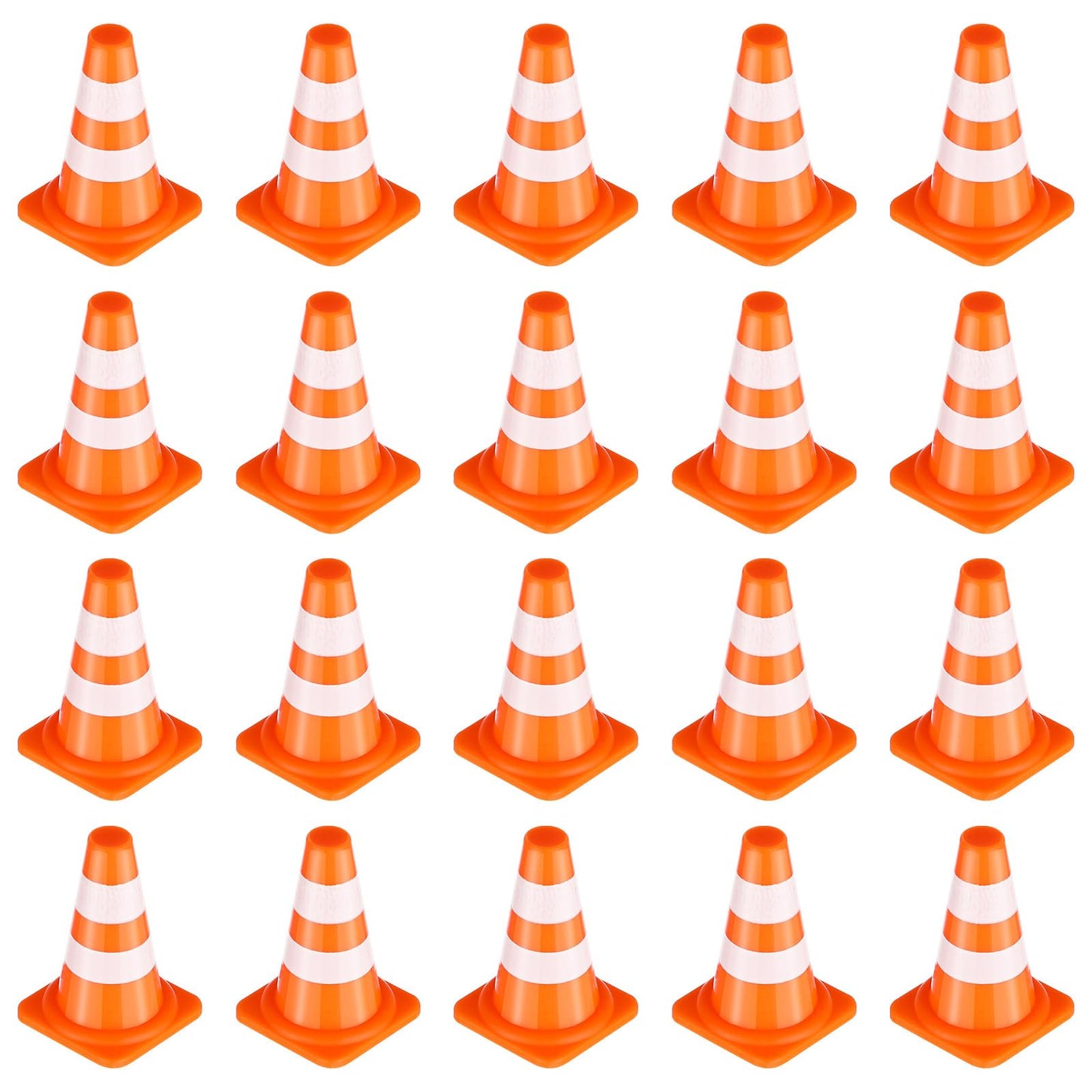 50PCS Mini Traffic Cones, Mini Construction Cones, Mini Orange Cones, Small Traffic Cones, Kids Educational Cognitive Road Sign 