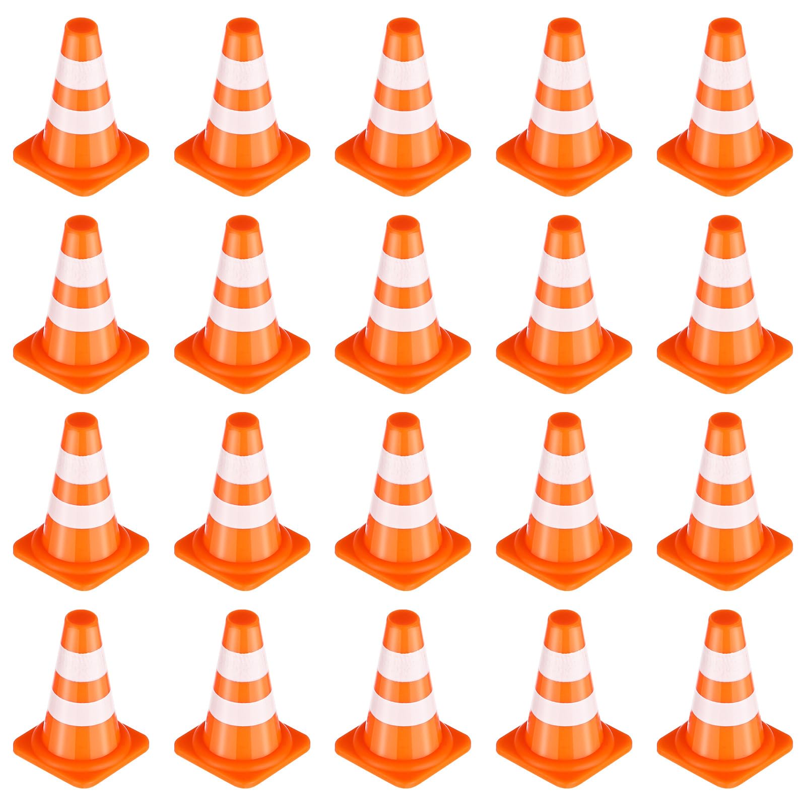 50PCS Mini Traffic Cones, Mini Construction Cones, Mini Orange Cones, Small Traffic Cones, Kids Educational Cognitive Road Sign 