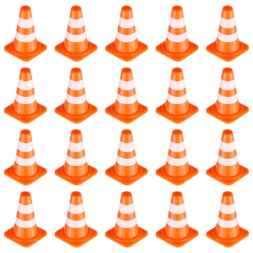 50PCS Mini Traffic Cones, Mini Construction Cones, Mini Orange Cones, Small Traffic Cones, Kids Educational Cognitive Road Sign 