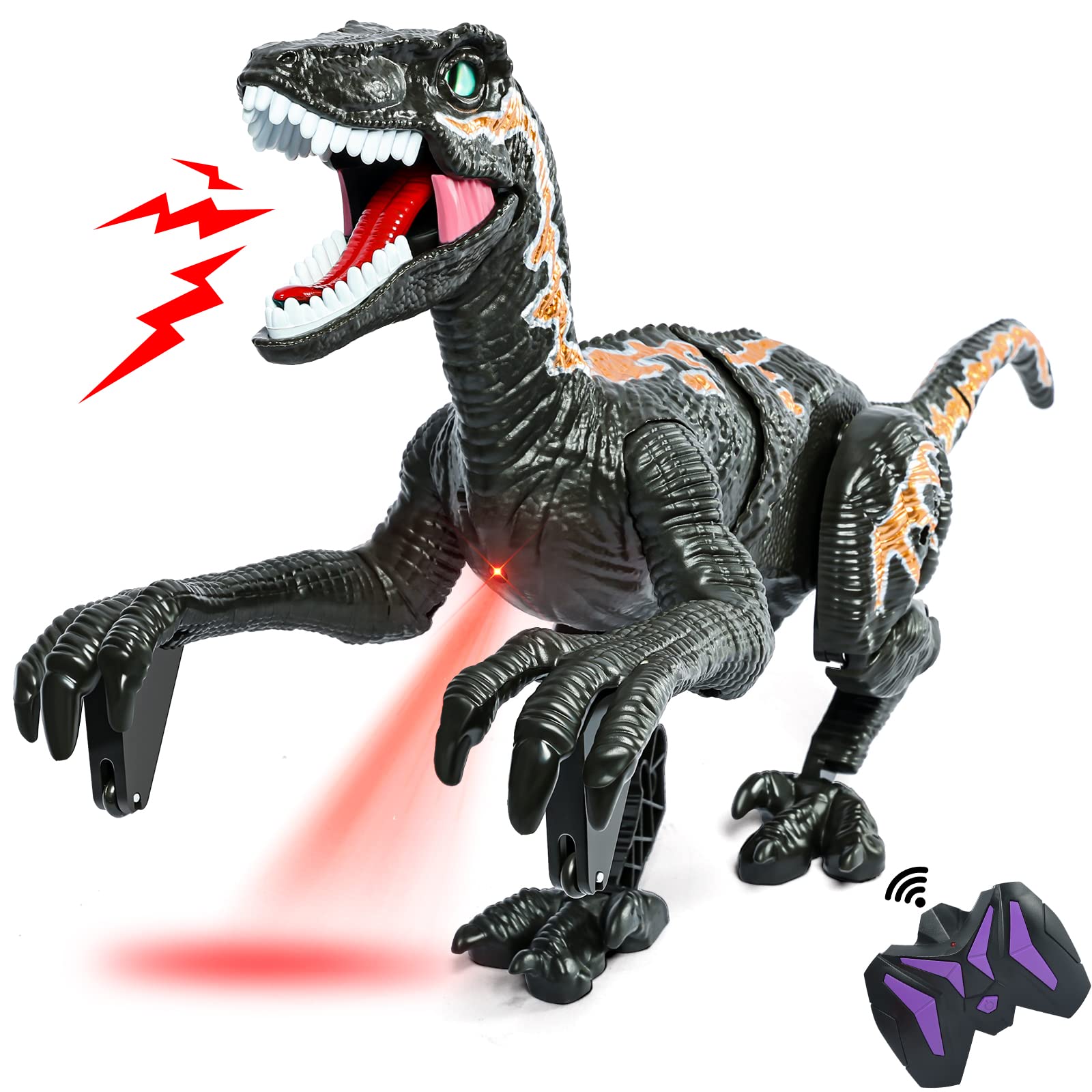 Remote Control Dinosaur Toys For Kid - Walking Dinosaur Toys For Boys 5-7