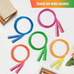 24 Pack Colorful Jump Ropes,7.3 Feet Jump Rope For Kids,Adjustable Outdoor Jump Ropes Skipping Rope,Pvc Jumping Ropes Great Part
