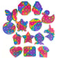 14 Pack Pop Fidget Sensory Toys Party Favors For Kids 4-8 8-12 Year Boys Girls Mini Fidget Toy Bulk Bubbles Popper For Valentine