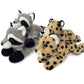Hideekoog Stuffed Animal for Kids 12 inch Realistic Animal Plush Toy Lying Down Posture Animals Plush for Boys Girls mature-themed Birthday Hug Teaching(L-Raccoon)