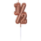 BBTO Half Birthday Candle 1/2 Year Old Cake Topper for Babys Half Year Old Birthday Anniversary Celebration Party Decorations(R