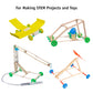 You Make Plastic Project Wheels With 1/8' Hole - Pack Of 100 Pcs - Designed For Science And Engineering Car Projects