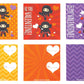 Playhouse Super Ninja Finger Puppets 28 Card Valentine Exchange Box For Kids