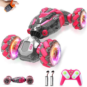 Toileum Gesture Sensing Rc Stunt Car, 360 Rotating 4Wd Remote Control Transform Hand Controlled Car, Birthday Presents Best Gift