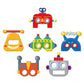 12 PCS Robot Paper Masks Robot Birthday Party Cosplay Masks for Birthday Party Bots Party Supplies Gift Robots Party Favor Birth