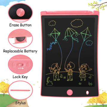 Orsen Colorful 8.5 Inch Lcd Writing Tablet For Kids, Electronic Sketch Drawing Pad Doodle Board, Toddler Travel Learning Educati