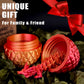 Locyfens 3D Printed Dragon Eggs With Dragon Inside, Articulated 3D Dragon Toys With 3D Dragon Eggs, Crystal Dragon Red Gold