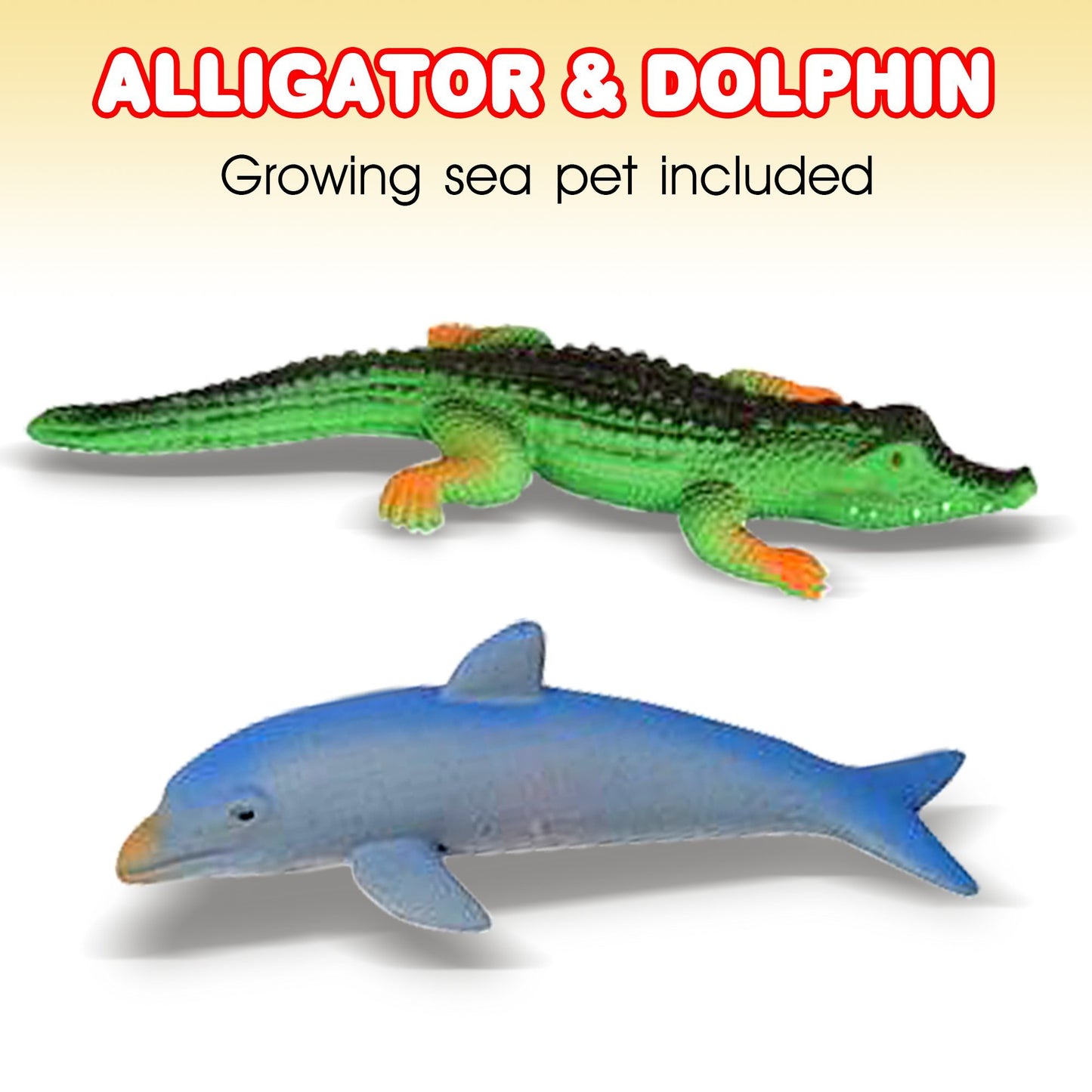 ArtCreativity Expanding Sea Animals - 6 Jelly-Like Creatures, Extra Large, Educational Toy for Kids, Fun Party Favor, Plastic