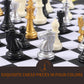 Jyquorp 4-Player Chess Board Game Set - Unique Mouse Pad Material with 4 Sets of Chess Pieces for 2-4 Players