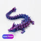 AMOMELA 5Pcs 3D Printed Dragon 12In-Perfect Basket Essentials Stuffers, 3D Printed Flexible Articulated Crystal Dragon