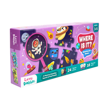 Lovedabble Where Is It? Spectacular Space: Form A Universe Masterpiece With Jumbo-Sized Pieces And Search & Find 18 Cosmic Icons