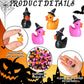 Simgoing 100 Pcs Mini Resin Duck With Hat Halloween Tiny Duck Figurines Resin Ducks Bulk Multicolor Mini Ducks Miniature For Gar