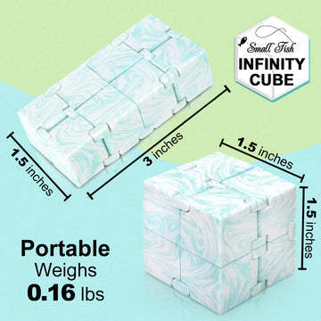 Small Fish Infinity Cube Sensory Fidget Toy, Sensory Tool Edc Fidgeting Game For Kids And Adults, Cool Mini Gadget Best For Stre