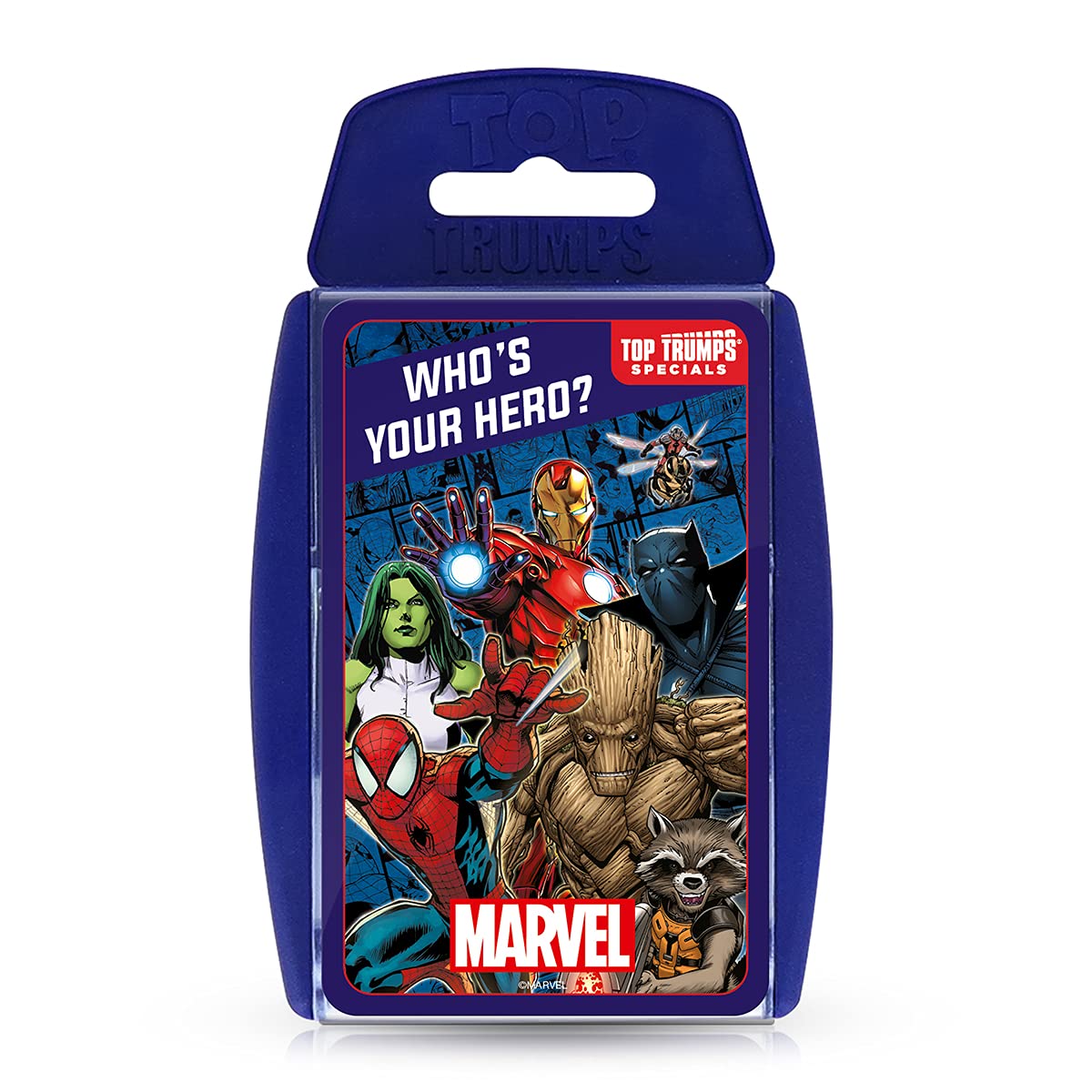 Top Trumps Marvel Universe Specials Card Game, Play With Heroes From Guardians Of The Galaxy, The Avengers, And Villains Like Thanos And Carnage, Gift And Toy For Boys And Girls Aged 6 Plus