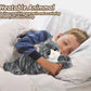 Cuckool Gray Tabby Cat Plush Toy, 14" Fluffy Microwavable Stuffed Animal, Heatable & Coolable, Soft Polyester Gifts for Kids & Adults