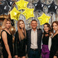 TONIFUL 30Pcs 18" Black Gold Star Foil Balloons for Birthday, Wedding, Baby Shower Decorations