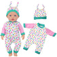 Unicorn Element 5 Sets Baby Doll Clothes For 14-18 Inch Dolls, Doll Pjs Outfits Playtime Jumpsuits Fit In 15 Inch Dolls Reborn,10 Pcs In Total Doll Clothes And Accessories For 18 Inch Girl Doll