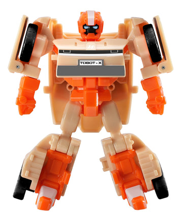 New Tobot, Mini Tobot X, Youngtoys Transforming Collectible Vehicle To Robot, Heroes Animation Character Toys For Kids 3 And Up Transform Toys Cars, Mini Size 4-Inch