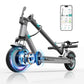 EGGKING Dual Suspension Adults Electric Scooter,Powerful 350W Motor,21 Miles Max Range, Top Speed 19 MPH, Lightweight and Foldab