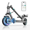 EGGKING Dual Suspension Adults Electric Scooter,Powerful 350W Motor,21 Miles Max Range, Top Speed 19 MPH, Lightweight and Foldab